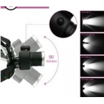 Lanterna Frontala LED+2COB 5W Zoom Acumulatori BLC 865T6