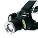 Lanterna Frontala LED+2COB 5W Zoom Acumulatori BLC 865T6