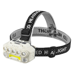 Lanterna HX-817 de cap 5LED+COB Reincarcabila prin USB IPX4 