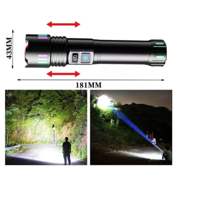 Lanterna LED L660 zoom telescopic reincarcabila 35W