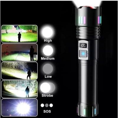 Lanterna LED L660 zoom telescopic reincarcabila 35W