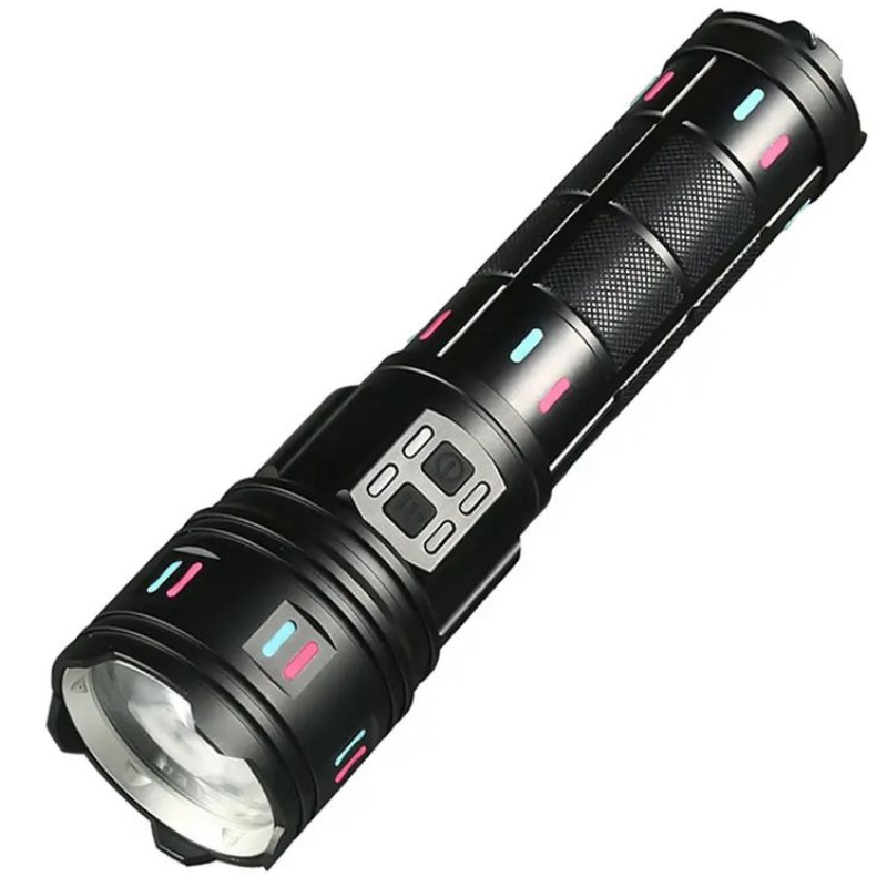Lanterna Profesionala AK177 Incarcare Type C putere 60W indicator de incarcare cu 8 acumulatori