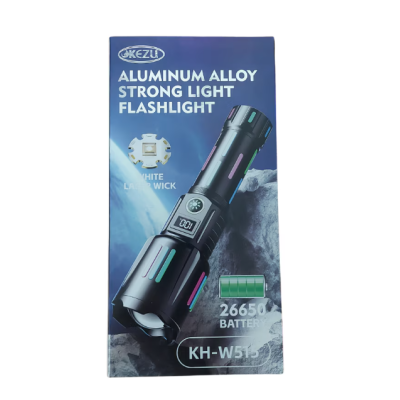 Lanterna tactica profesionala 6500lm KH W515 incarcare tip C 26650mah baterie