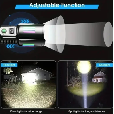 Lanterna tactica profesionala 6500lm KH W515 incarcare tip C 26650mah baterie