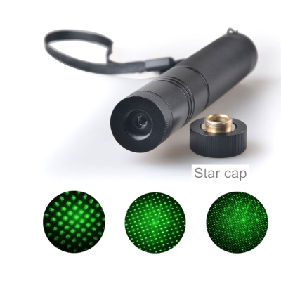Laser Verde LED 303 Puternic cu RAZA 1KM 2 capete XL
