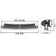LED Bar 4D 240W Curbat 12V / 24V Luminozitate 20400 Lumeni dimensiune 106 cm Combo Beam