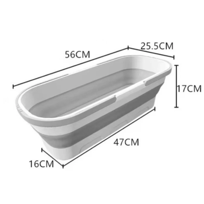 Lighean pliabil dreptunghiular portabil 8 Litri