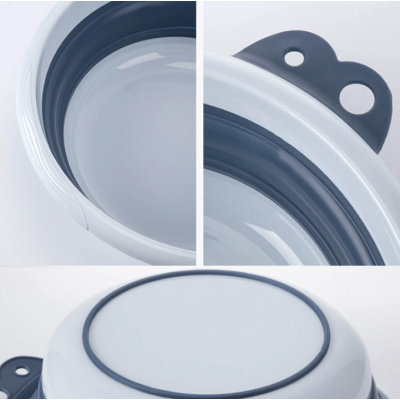 Lighean rotund pliabil 35cm ALBASTRU