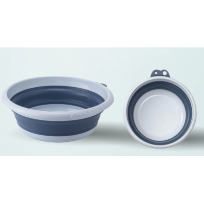 Lighean rotund pliabil 35cm ALBASTRU