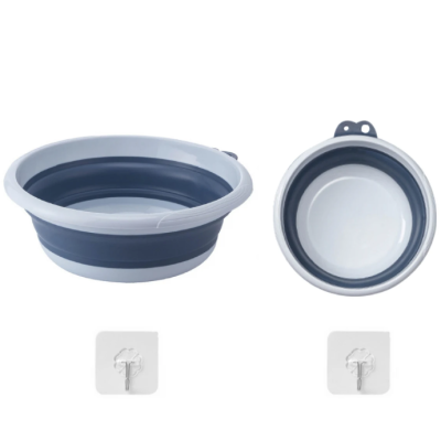 Lighean rotund pliabil 39cm ALBASTRU