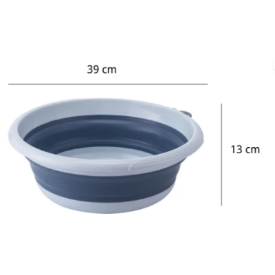 Lighean rotund pliabil 39cm ALBASTRU