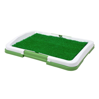 Litiera tip Tavita Toaleta pentru Animale de companie cu Gazon/Iarba Artificiala pentru Casa