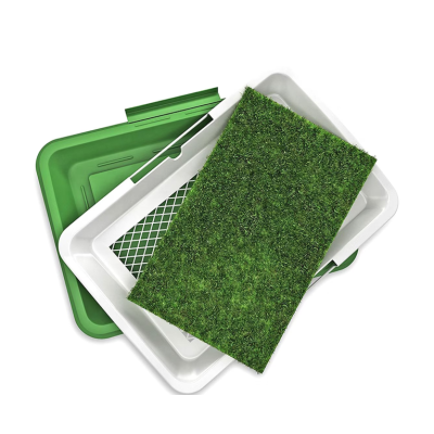 Litiera tip Tavita Toaleta pentru Animale de companie cu Gazon/Iarba Artificiala pentru Casa