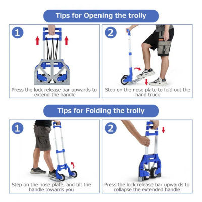 Liza portabila pliabila ALBASTRU