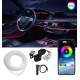 Lumina ambientala LED RGB fibra, Suport pentru aplicatii, 4 in 1, 6 metri