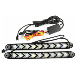 Lumini de Zi Led Auto cu Semnalizare Dinamica pentru Grila