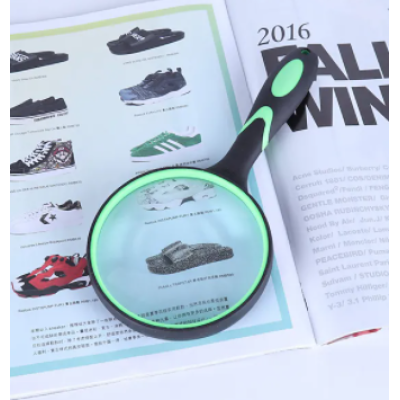 Lupa 90mm 4X cu maner din cauciuc