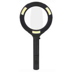 Lupa de Mana 3X, 3 Leduri COB, Factor Marire 3X, Lentila Sticla 85mm, 250 Lumeni