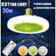 Lustra ventilator pentru tavan 2 in 1 cu Led Alb