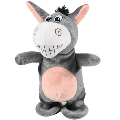 Magarus interactiv MIC cu 2 functii Merge la plimbare si imita sunete, jucarie din plus