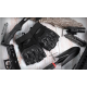 Manusi tactice militare fara degete masura L din vinil cu protectie cauciuc Negru