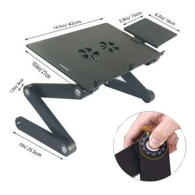 Masa laptop multifunctionala T8 cu ventilator