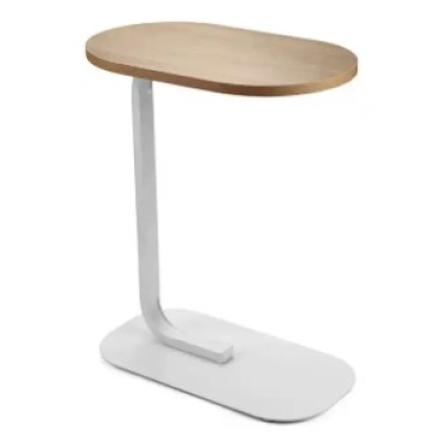 Masa Mica in forma de U cu picior Metalic si top din Lemn