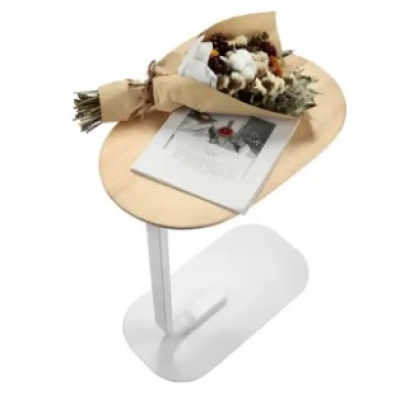 Masa Mica in forma de U cu picior Metalic si top din Lemn