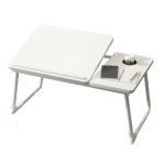 Masa pliabila pentru laptop cu suport pentru pahar reglabila pe inaltime 5 pozitii ALBA