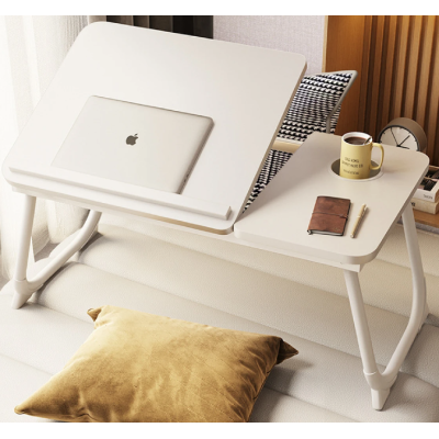 Masa pliabila pentru laptop cu suport pentru pahar reglabila pe inaltime 5 pozitii ALBA