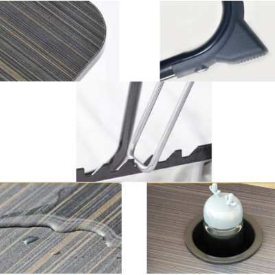 Masa pliabila pentru laptop cu suport pentru pahar reglabila pe inaltime 5 pozitii ALBA