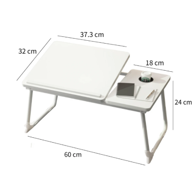 Masa pliabila pentru laptop cu suport pentru pahar reglabila pe inaltime 5 pozitii ALBA
