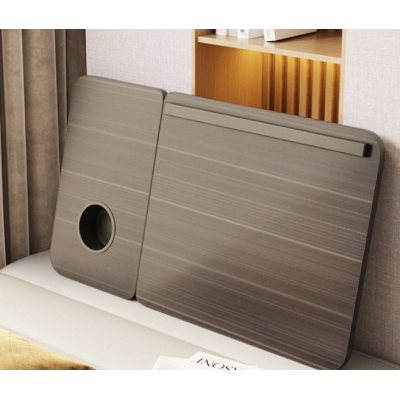 Masa pliabila pentru laptop cu suport pentru pahar reglabila pe inaltime 5 pozitii LEMN NATUR