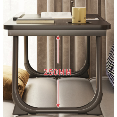 Masa pliabila pentru laptop cu suport pentru pahar reglabila pe inaltime 5 pozitii LEMN NATUR