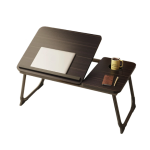 Masa pliabila pentru laptop cu suport pentru pahar reglabila pe inaltime 5 pozitii NEAGRA