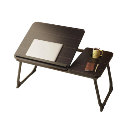 Masa pliabila pentru laptop cu suport pentru pahar reglabila pe inaltime 5 pozitii NEAGRA