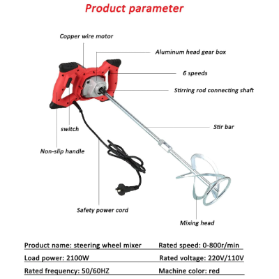 Masina de amestecat beton tija M14 220V