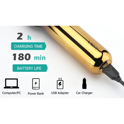 Masina de Tuns Pro VGR V-989 fara Fir Auriu cu Negru