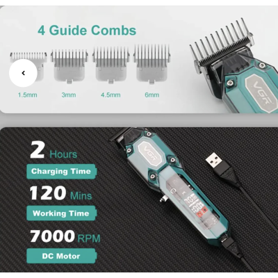 Masina de tuns profesională VGR V 600 cu afisaj LED