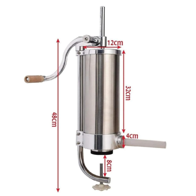 Masina manuala de facut carnati, KY-2006C carnatar de 5.0kg, vertical, 4 palnii