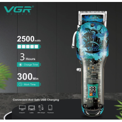 Masina profesionala de tuns parul VGR V 685 Salon Series display led