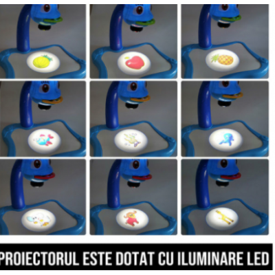 Masuta de desenat GALBENA cu proiector diapozitive holograme