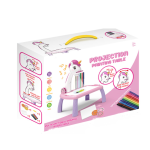 Masuta de desenat UNICORN ROZ cu proiector diapozitive holograme