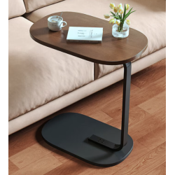 Masuta dreptunghiulara pentru cafea 45x60x30cm natur cu negru