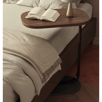 Masuta dreptunghiulara pentru cafea 45x60x30cm natur cu negru