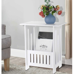 Masuta retro stil noptiera ALBA cu spatiu de depozitare