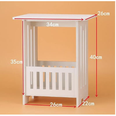 Masuta retro stil noptiera ALBA cu spatiu de depozitare