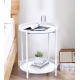 Masuta rotunda pentru cafea din metal 2 nivele 42 x 52 cm ALBA