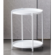 Masuta rotunda pentru cafea din metal 2 nivele 42 x 52 cm ALBA