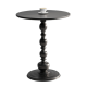Masuta rotunda pentru cafea fier 52 x 38 cm NEGRU